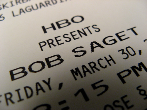 Bob Saget ticket