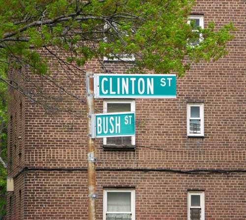 Clinton and Bush