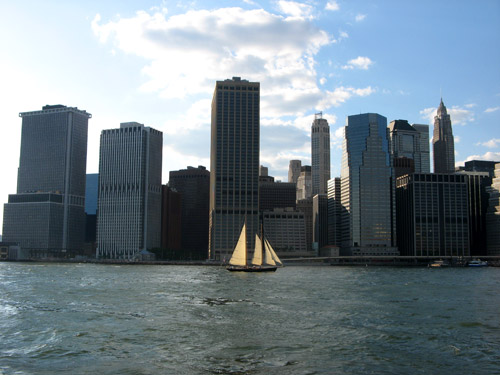 Skyline sailboat
