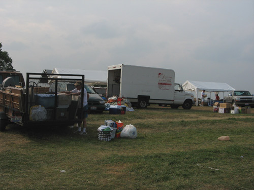 Packing up