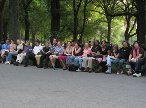 Bandshell audience