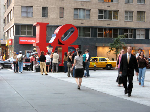 LOVE sculpture