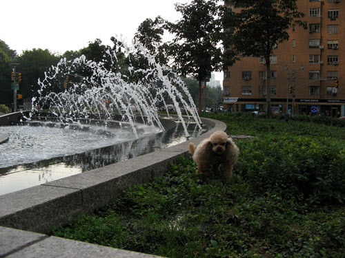 Columbus Circle fountain