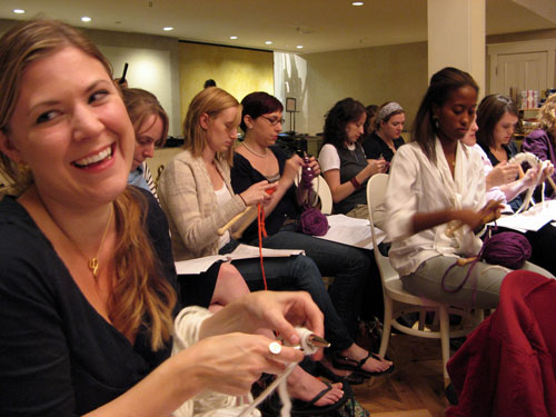Knitting circle