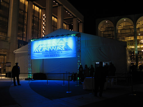 Project Runway tent