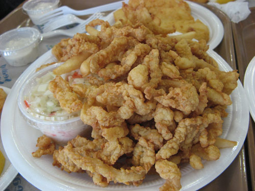 Seafood Sam’s clam strips