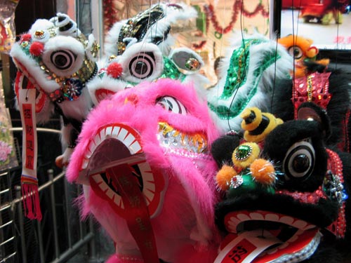 Chinese New Year dragons