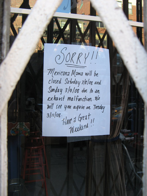 Mex Mama closed